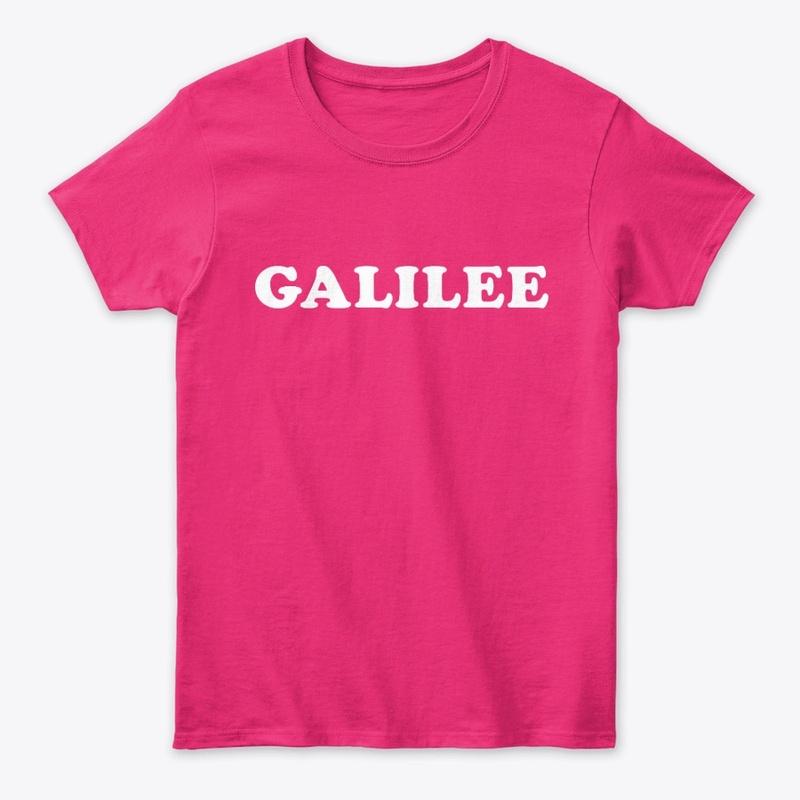 Galilee T, Tank, V, Hoodie White Logo 