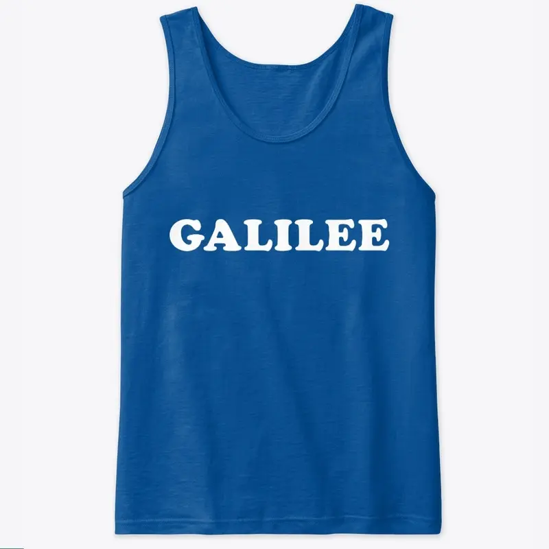 Galilee T, Tank, V, Hoodie White Logo 